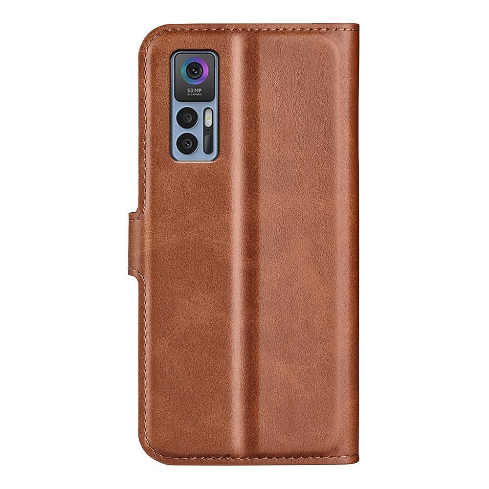 TCL 30 (4G) / (5G) Wallet Case & Stand - Light Brown