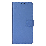 TCL 30 (4G/5G) / 30+ Leather Flip Case with Diamond Texture - Blue