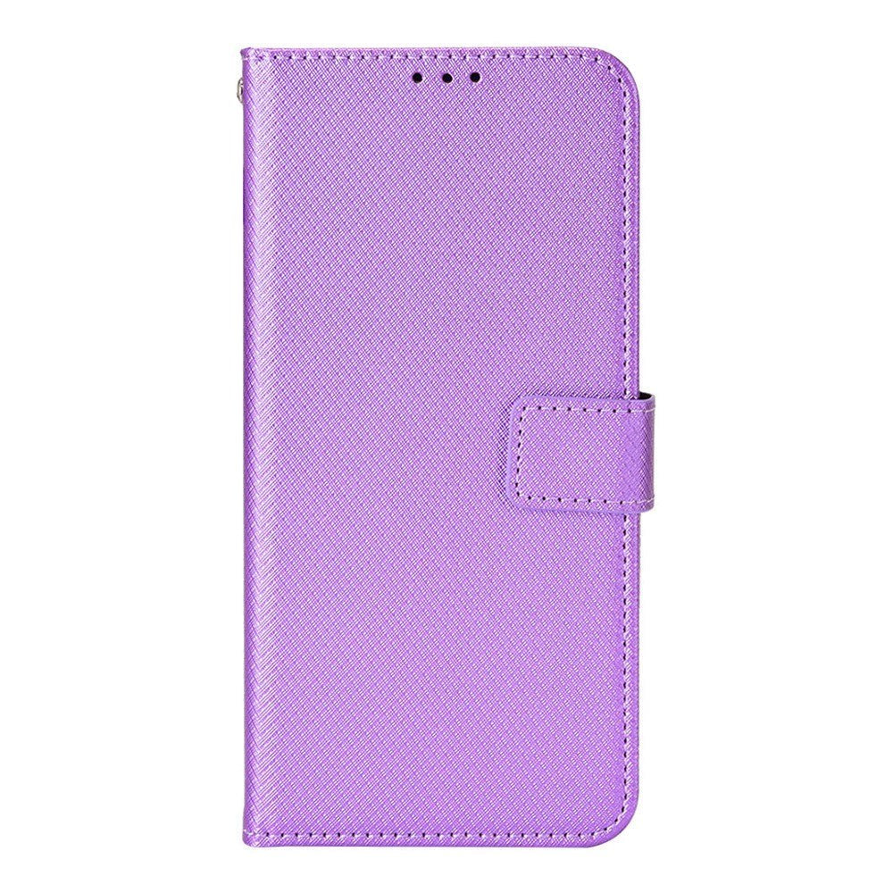 TCL 30 (4G/5G) / 30+ Leather Flip Case with Diamond Texture - Purple