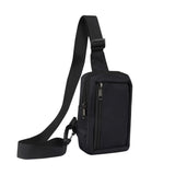 Shoulder Bag w. 2 Compartments (200 x 130 mm) - Black