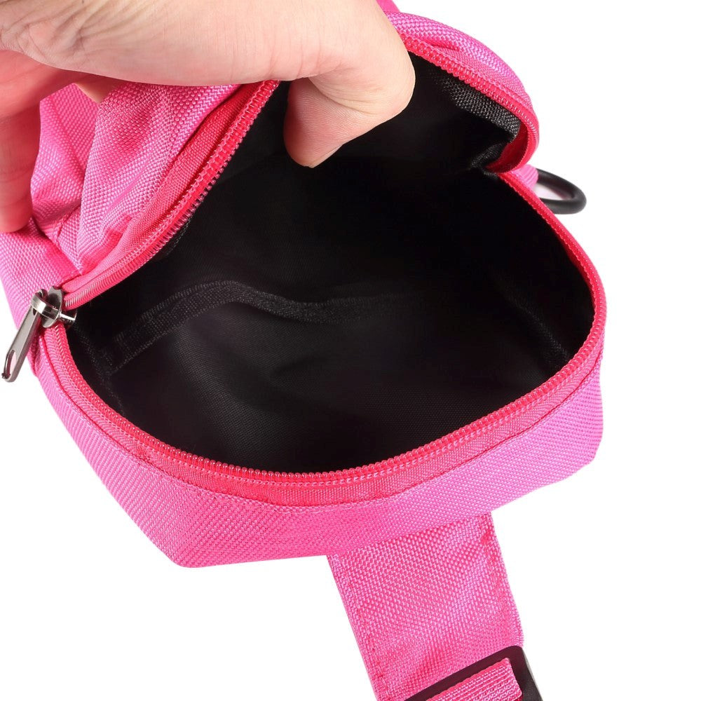 Shoulder Bag w. 2 Compartments (200 x 130 mm) - Pink