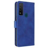 TCL 20R 5G Soft Leather Wallet Case - Blue