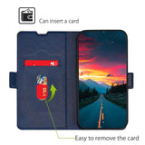 TCL 20L Slim Flip Case w. Card Holder - Blue