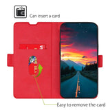 TCL 20L Slim Flip Case w. Card Holder - Red