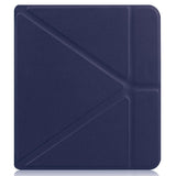 Kobo Libra 2 Origami Artificial Leather Flip Case w. Stand Function - Blue