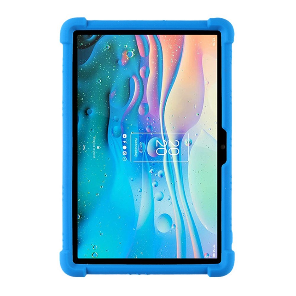 TCL Tab 10S Silicone Case w. Kickstand - Dark Blue