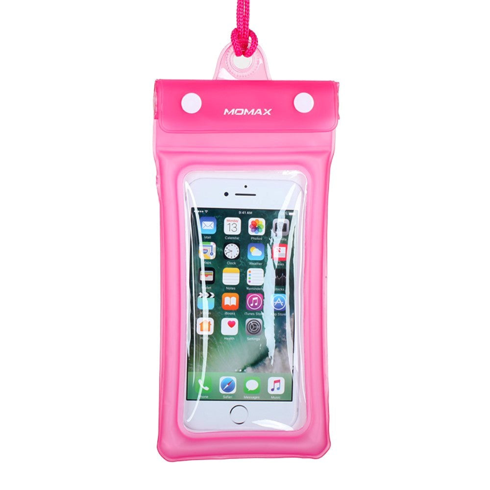 MOMAX Waterproof Air pouch Pink (Max. Phone: 150 x 76 x 10 mm)