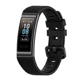 Huawei Band 4 Pro Flexible Plastic Strap w. Buckle - Black