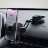 Spigen OneTap Mobile Phone Holder for Car - Dashboard & Windshield - Black