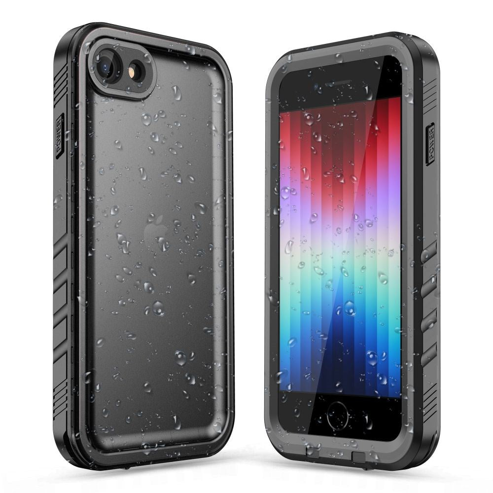 iPhone SE (2022 / 2020) / 8 / 7 Tech Protect Waterproof Case - Transparent / Black