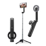 Spigen S570W MagSafe Bluetooth Selfie Stick - Selfie Rod w. Tripod & Button Release - Black