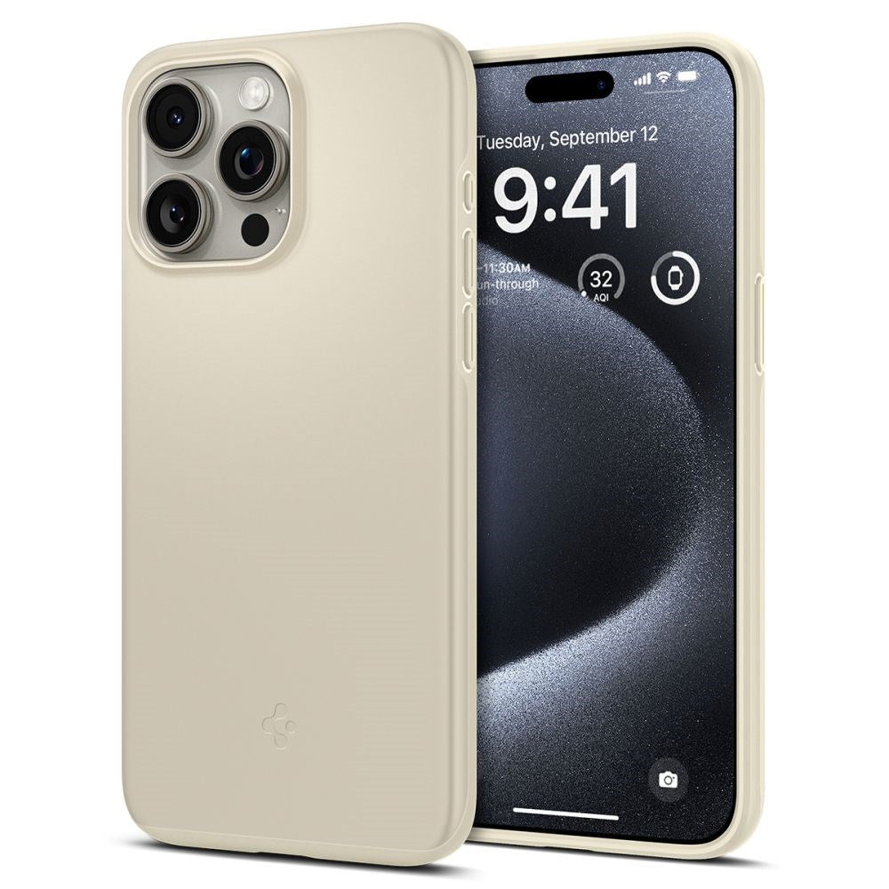 iPhone 15 Pro Spigen Thin Fit Case - Mute Beige