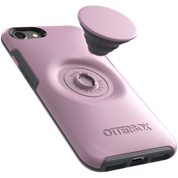 iPhone SE (2022 / 2020) / 8 / 7 OTTERBOX + POPSOCKETS Symmetry Series Tough Case with Built-in PopGrip - Pink