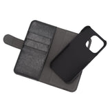 iPhone 14 Pro Essentials 2-in-1 Faux Leather Flip Case - Black