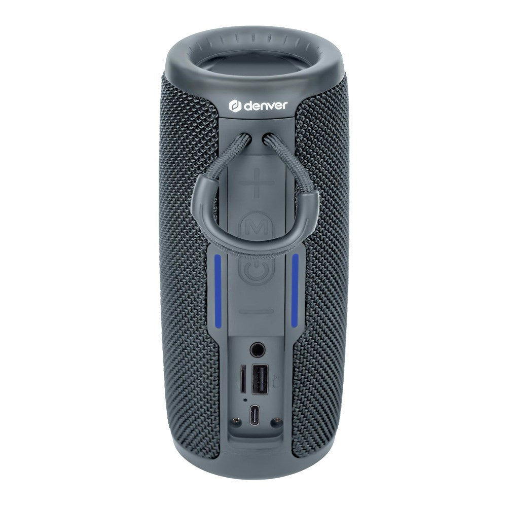 Denver Wireless Bluetooth Speaker with 2 x 5W RMS - Grey