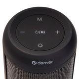 Denver Wireless Bluetooth Speaker 1200mAh with RGB LED Light - Black