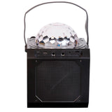 Denver Wireless Bluetooth Speaker with Disco Lights & Microphone - Black