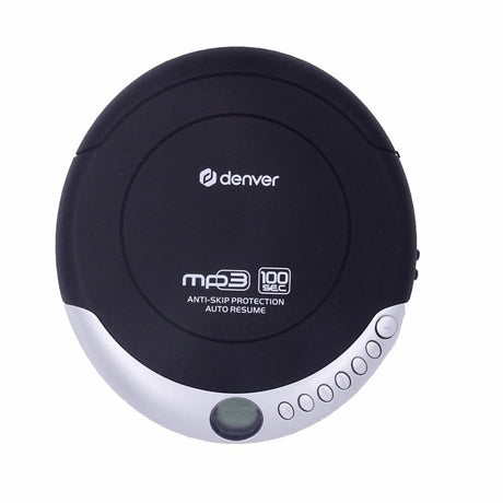 Denver DMP-391 Portable CD Player with Resume Function & Headphones - Black