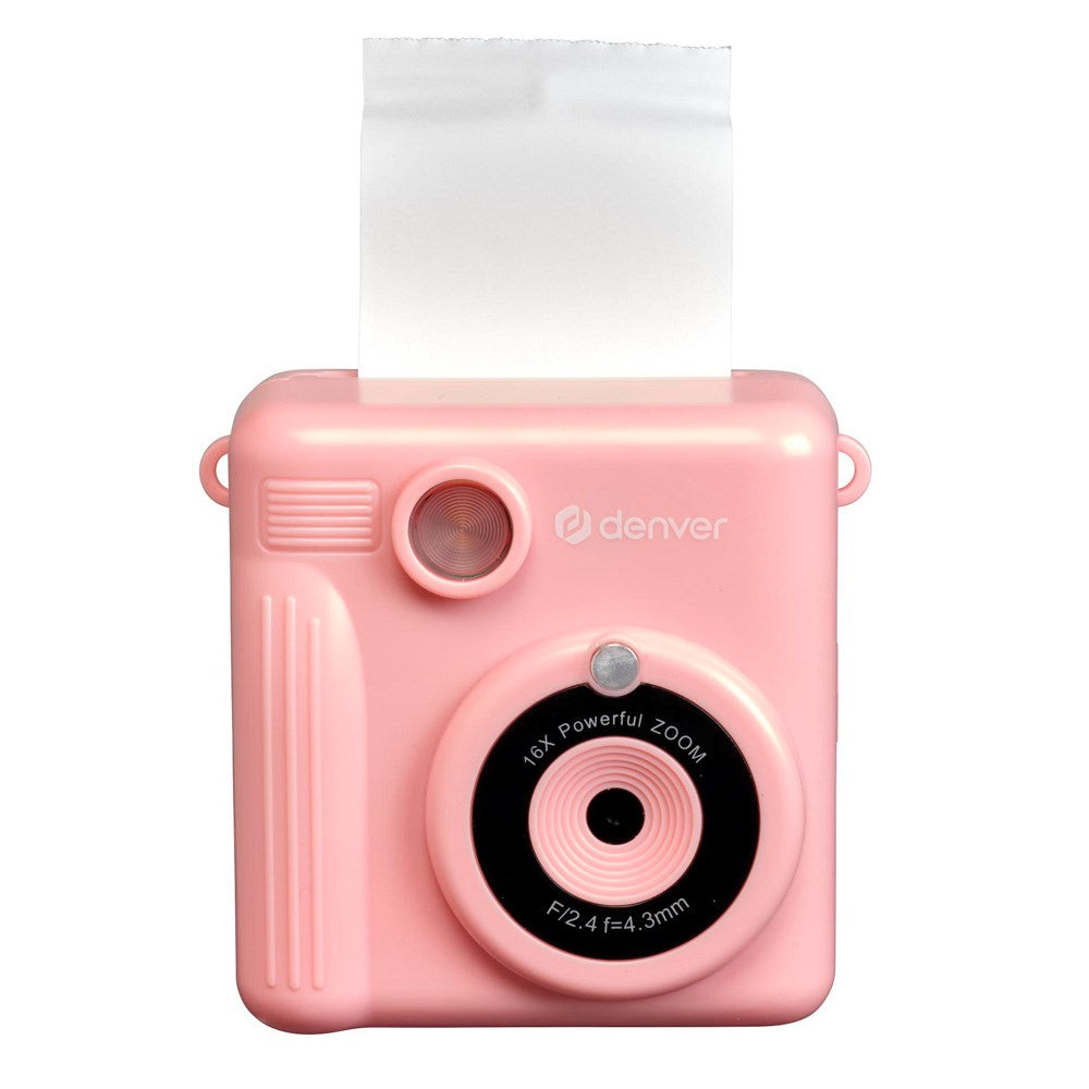 Denver Digital Children's Camera with Built-in Thermal Printer - Pink