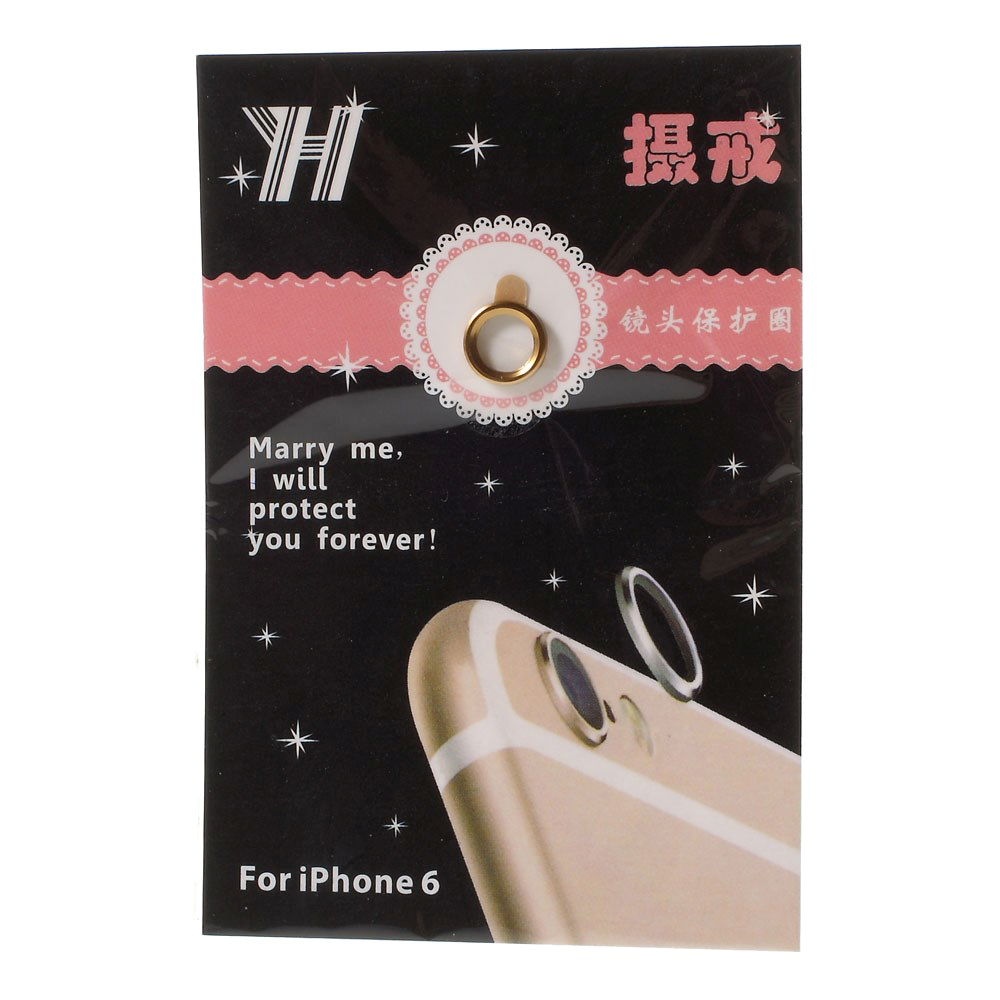 iPhone 6 / 6s Rear Camera Lens Metal Protective Ring Gold