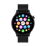 Denver Bluetooth Smartwatch with Built-in Health Tracking & Voice Control - Black