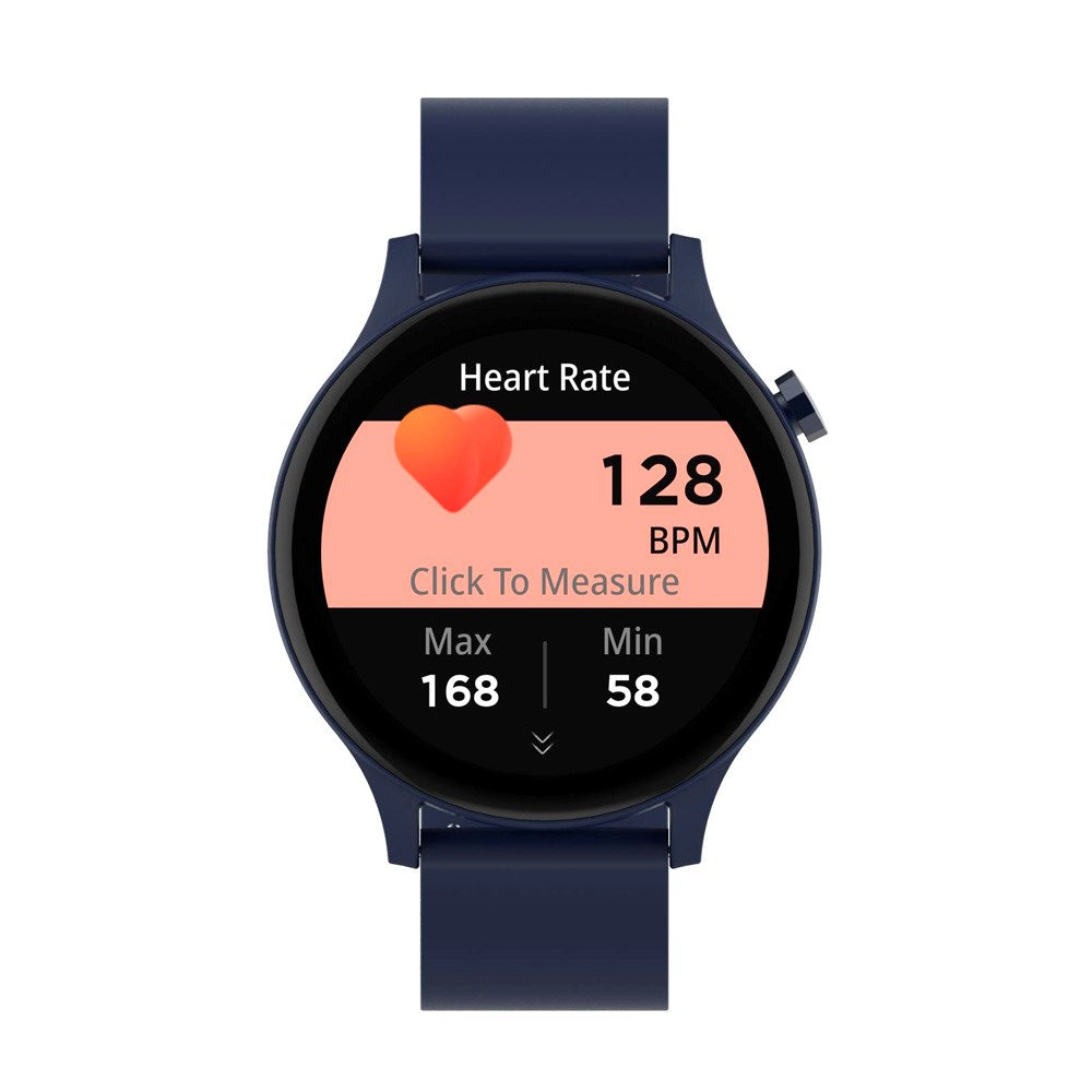 Denver SWC-338 Bluetooth Smartwatch with Built-in Health Tracking & Voice Control - Dark Blue