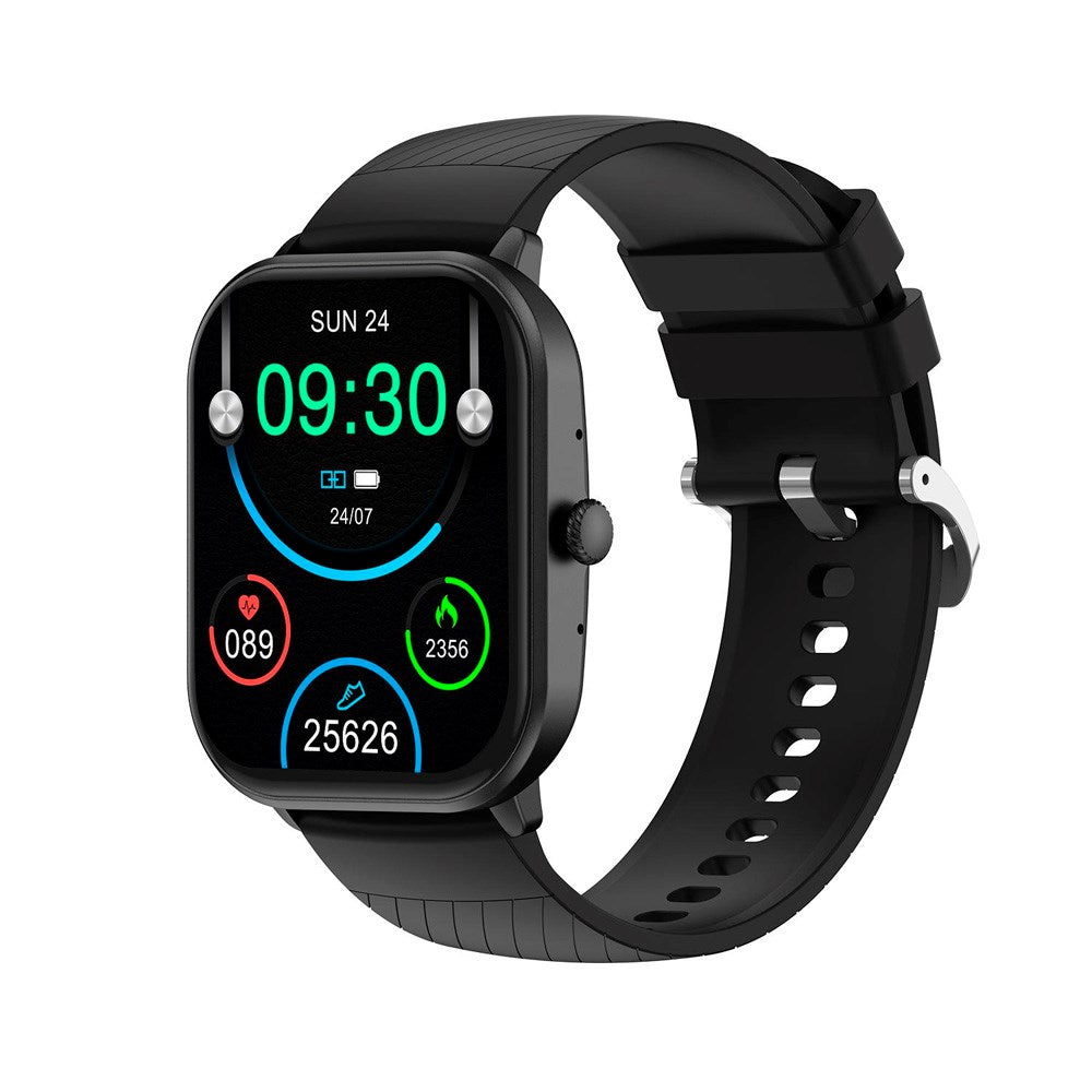 Denver SWC-187 Bluetooth Smartwatch with Health Tracking & Voice Control - Black