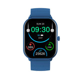 Denver SWC-187 Bluetooth Smartwatch with Health Tracking & Voice Control - Blue
