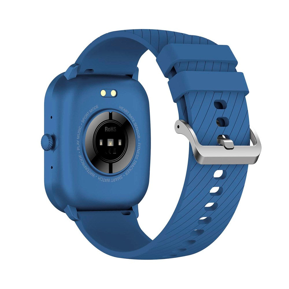Denver SWC-187 Bluetooth Smartwatch with Health Tracking & Voice Control - Blue