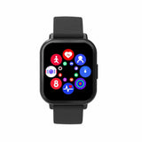 Denver SWC-176B Smartwatch with Sleep and Fitness Tracker - Silicone Strap - Black