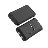Denver PSC-20012 Solar PowerBank with Built-in Cable, Wireless Charging & Flashlight - 20.000mAh - Black