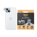 iPhone 15 / 15 Plus PanzerGlass Hoops - Camera Protection - Platinum Strength - Transparent / Blue