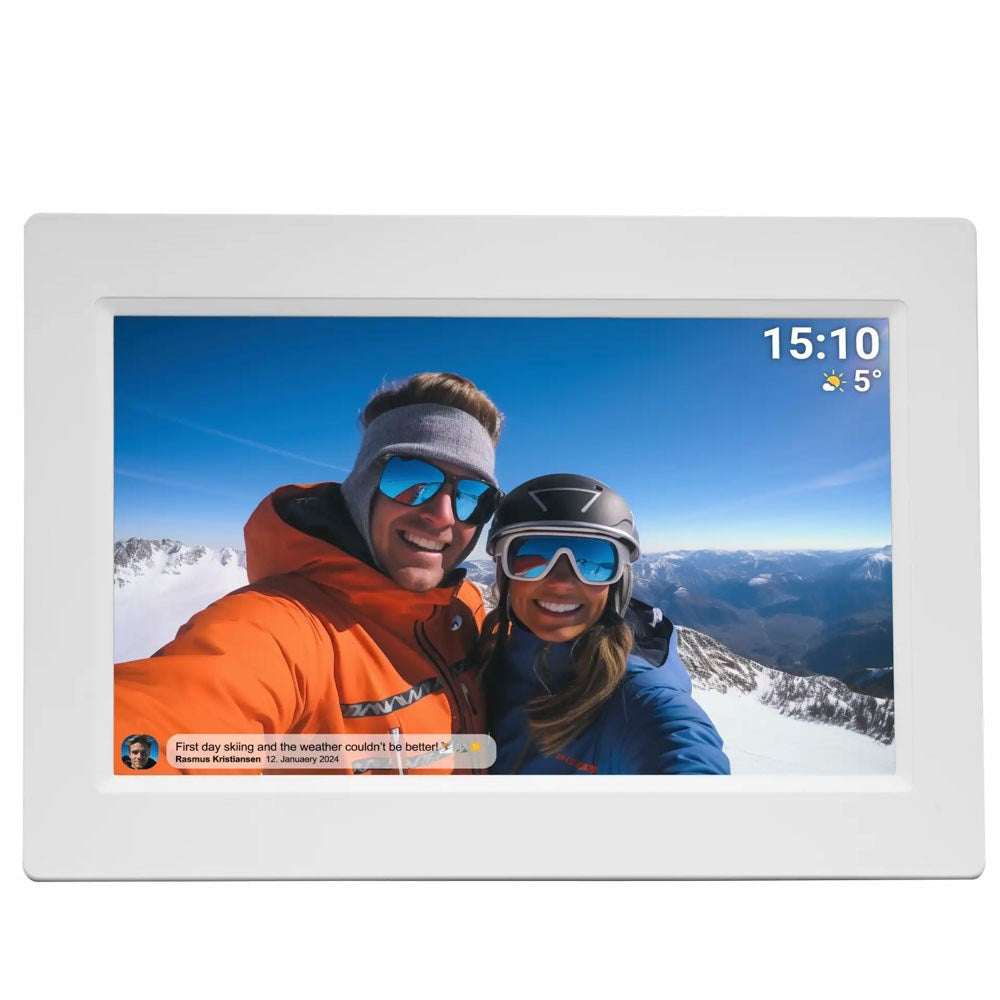 Denver PFF-1015 10.1" WiFi Photo Frame with Frameo - White