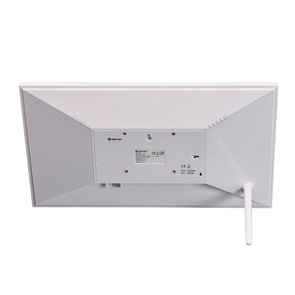 Denver HD Digital WiFi Photo Frame with Frameo Photo Software - 15.6" / 16GB - White