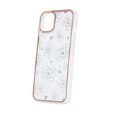 iPhone 14 Plus Hybrid Plastic Case w. Holographic Print - Camera Motif - Transparent