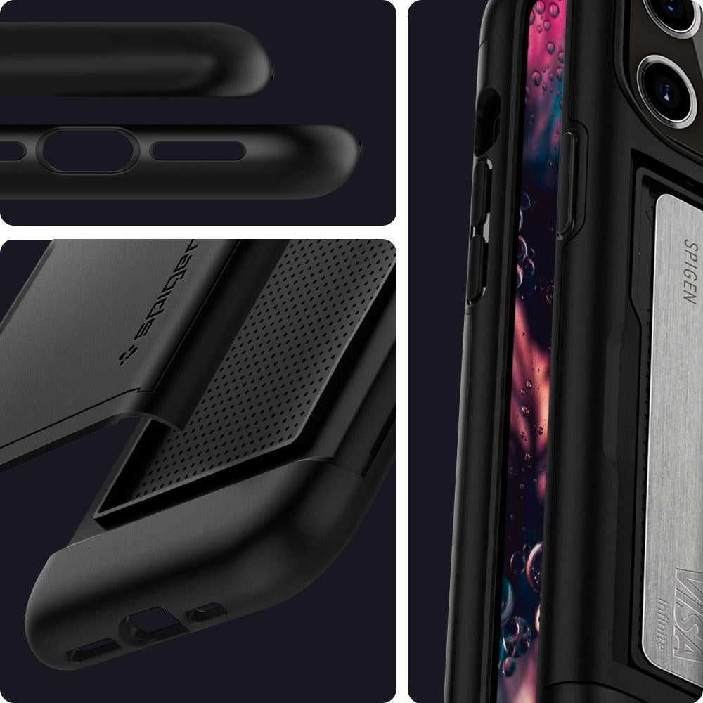 iPhone 12 / 12 Pro Spigen Slim Armor CS Case - Black