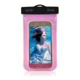 Universal Waterproof Mobile Bag (Maks Mobile: 150 x 80mm) - Pink