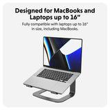 Hyper HyperSpace Ergonomic Laptop Stand - Space Grey