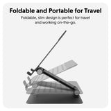 Hyper HyperSpace Ergonomic Adjustable Laptop Stand - Space Grey