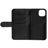 Essentials iPhone 12 / 12 Pro PU Leather Flip Cover w. Card Holder - Black