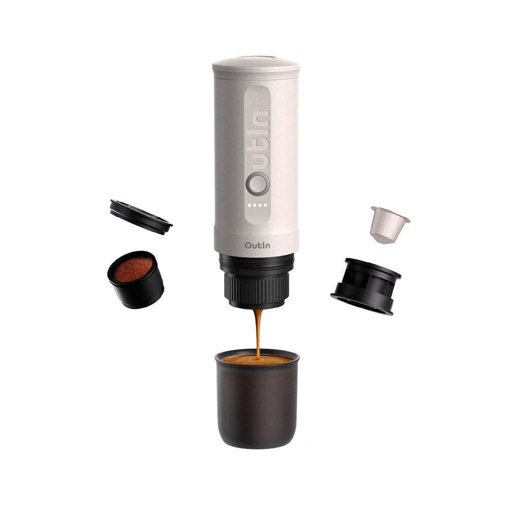 OutIn Nano Portable Espresso Machine - Pearl White
