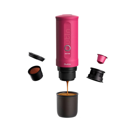 OutIn Nano Portable Espresso Machine - Fuchsia Pink