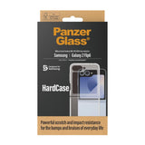 Samsung Galaxy Z Flip6 Back Case PanzerGlass HardCase Antibacterial - Transparent