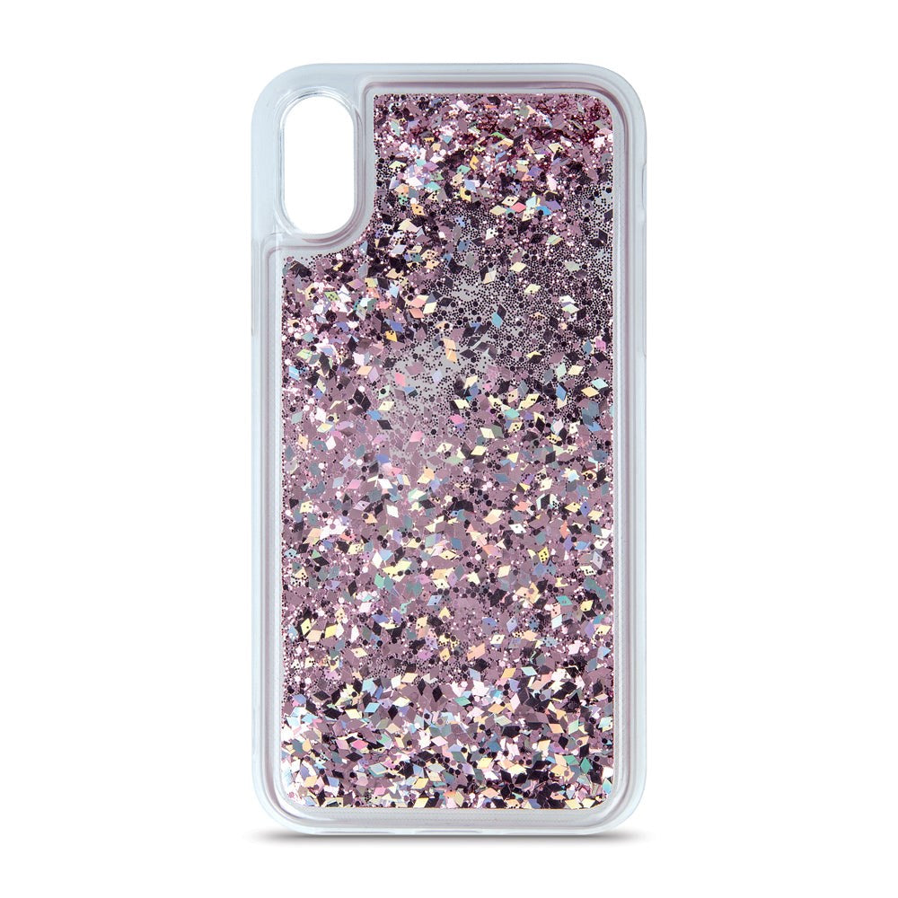 Samsung Galaxy S23 Transparent Glitter Case - Pink