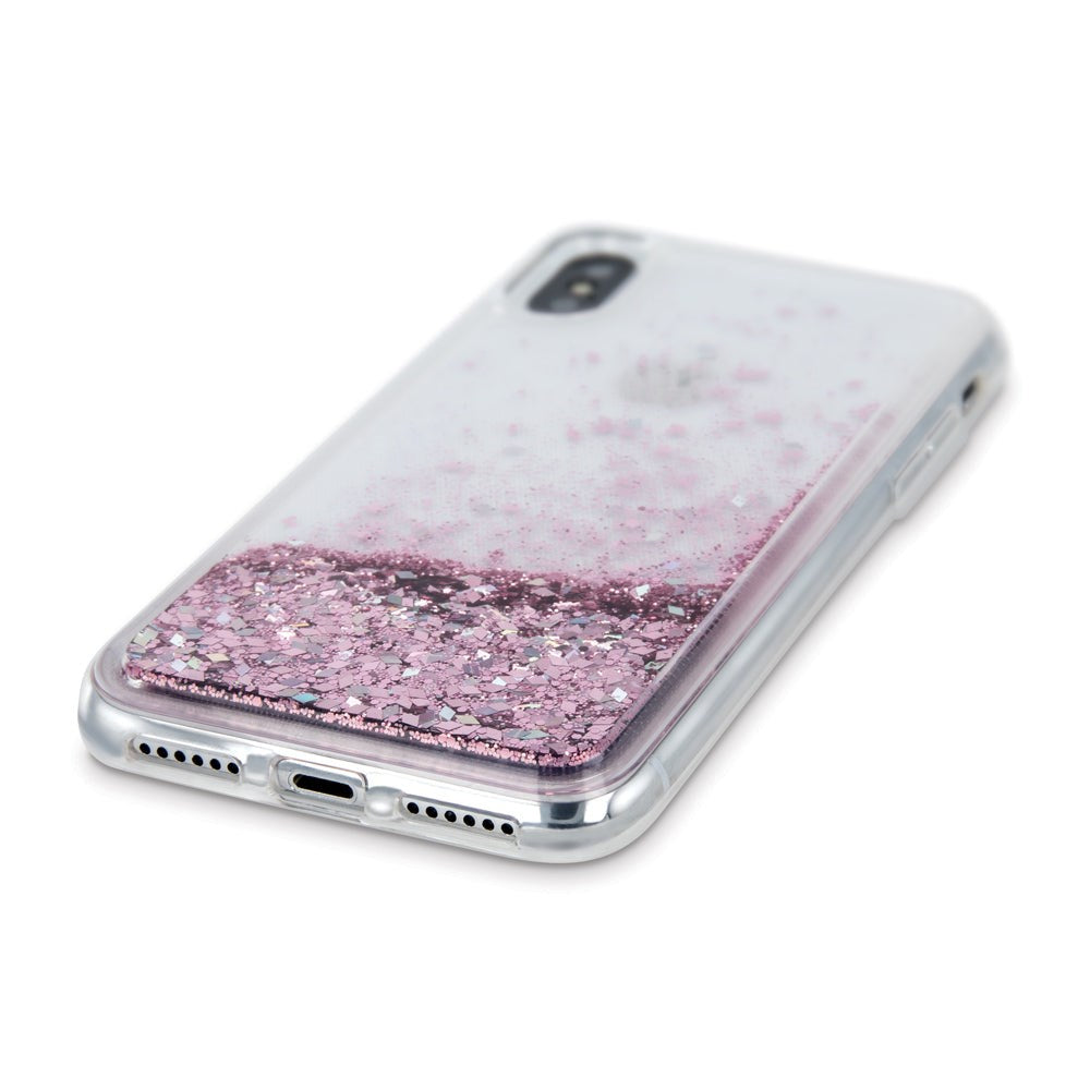 Samsung Galaxy S23 Ultra Transparent Glitter Case - Pink