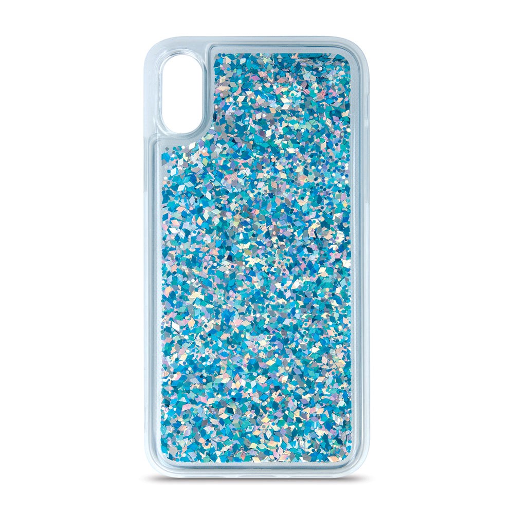 Samsung Galaxy S23 Ultra Transparent Glitter Case - Blue