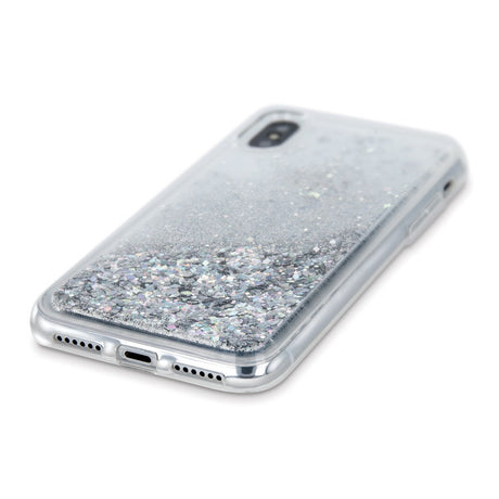 Samsung Galaxy A34 (5G) Transparent Glitter Case - Silver