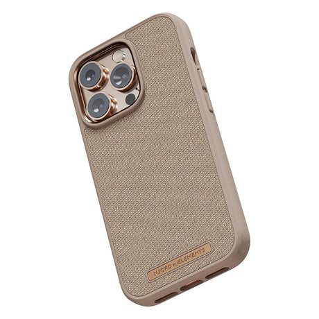 iPhone 14 Pro Textile Case Njord By Elements - Just / Rose Gold