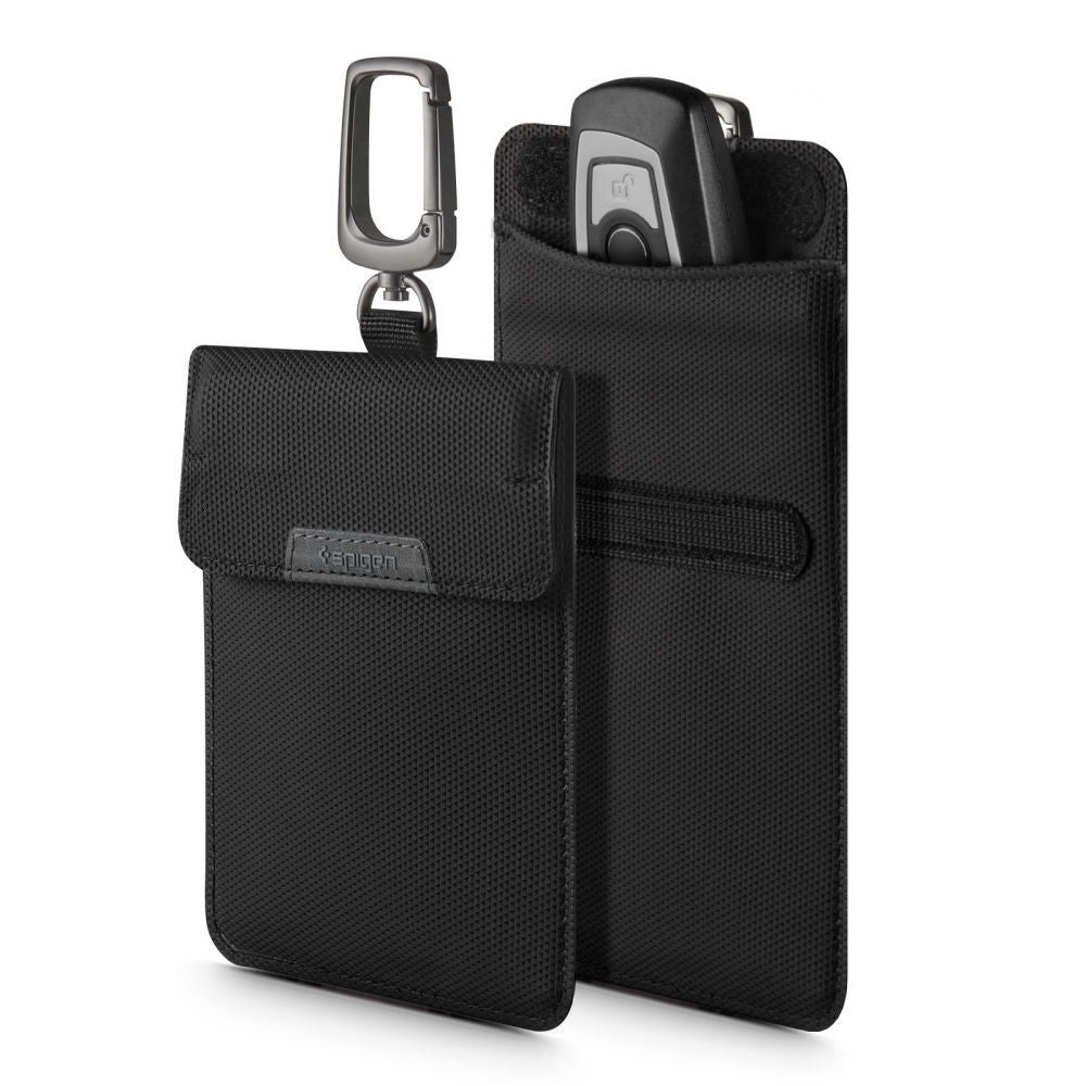 Spigen Signal Blocking Case for Car Key with Carabiner - Black