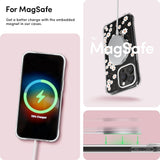 iPhone 15 Pro Cyrill Cecile Plastic Case w. Strap - MagSafe Compatible - White Daisy